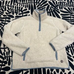 Marine Layer Respun Sherpa Fleece Quarter Zip Pullover